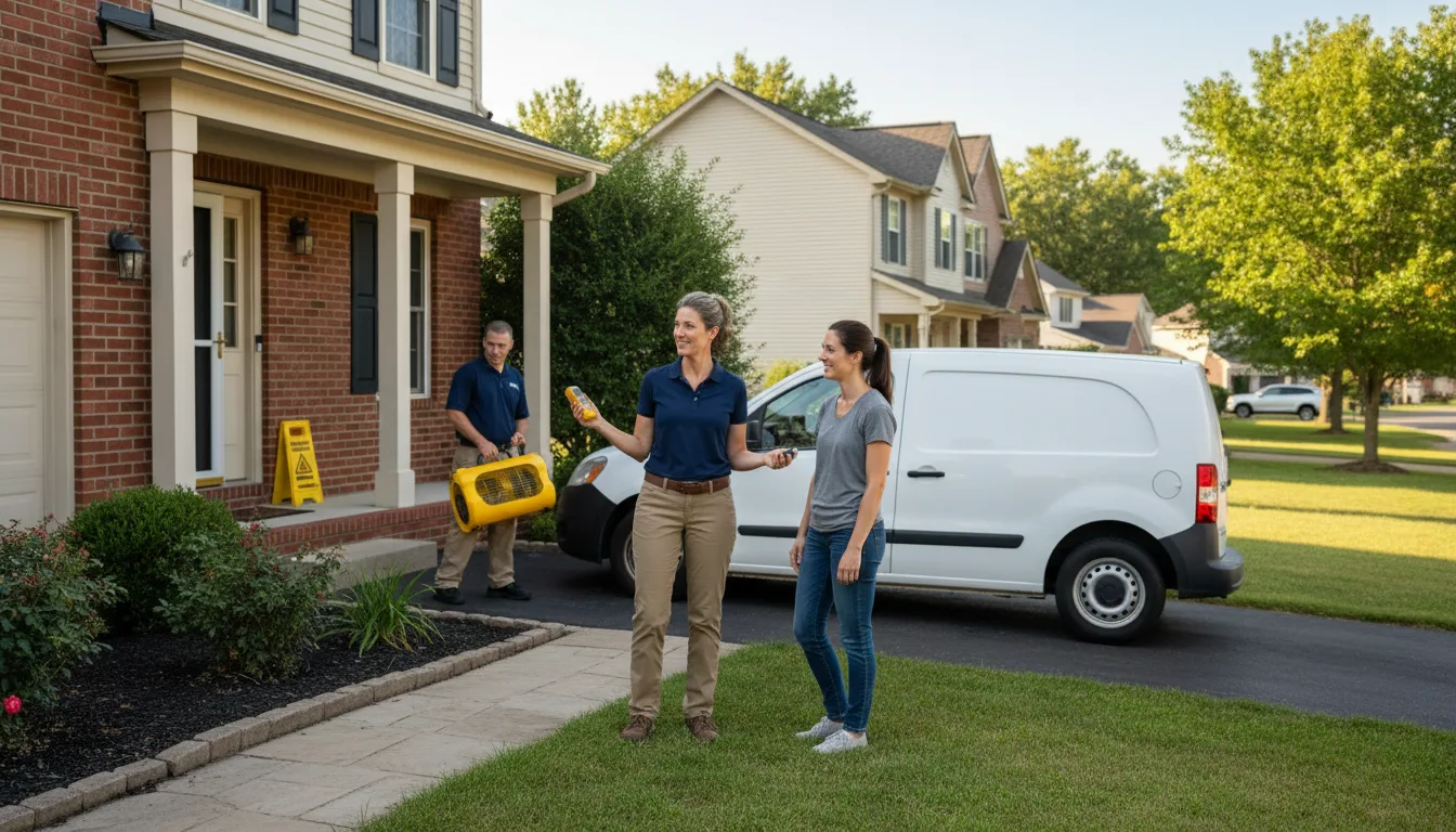 Residential water damage restoration in Iliff, CO